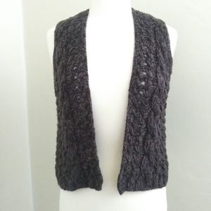 GAP Black & Gray Sweater Vest Size XS